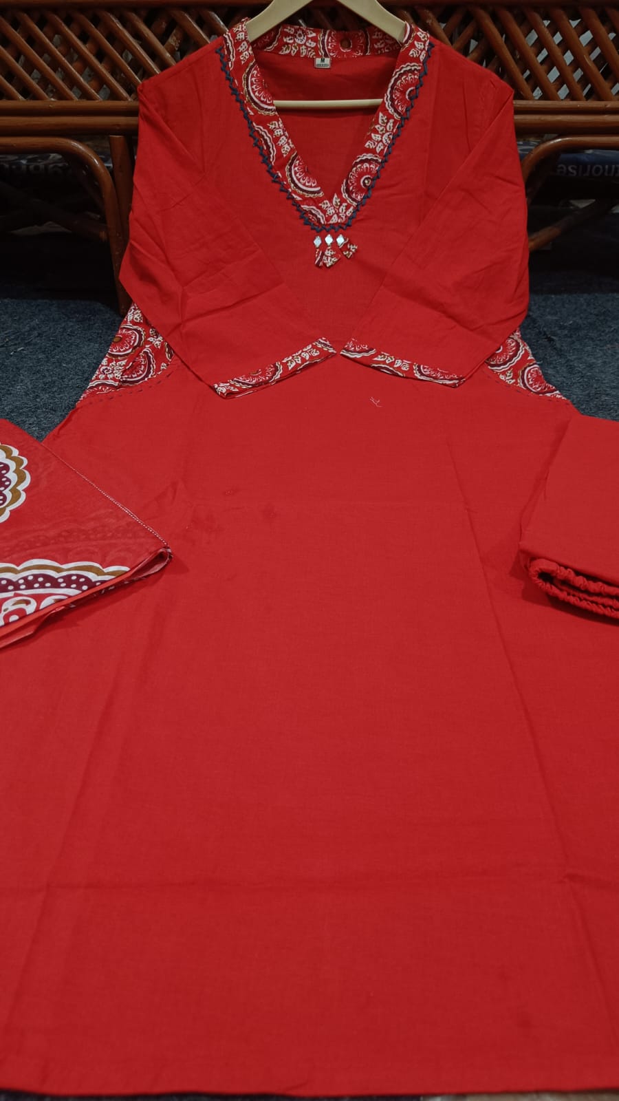 The 'Ruby' Red Kurta Set
