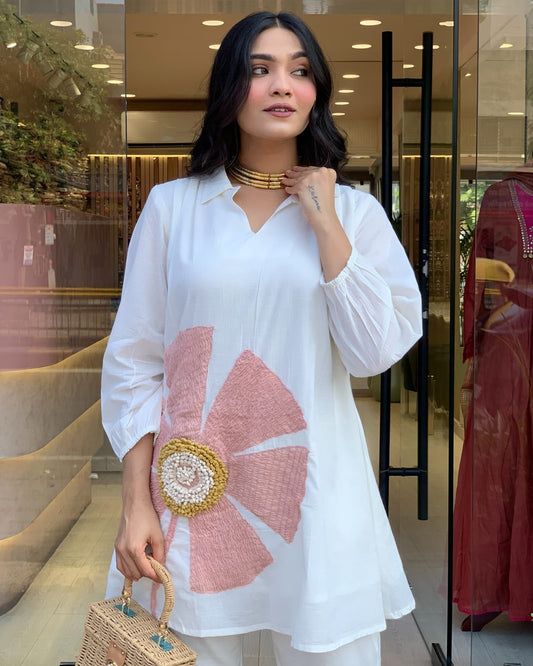 The 'Rosé' Minimalist Kurta Set