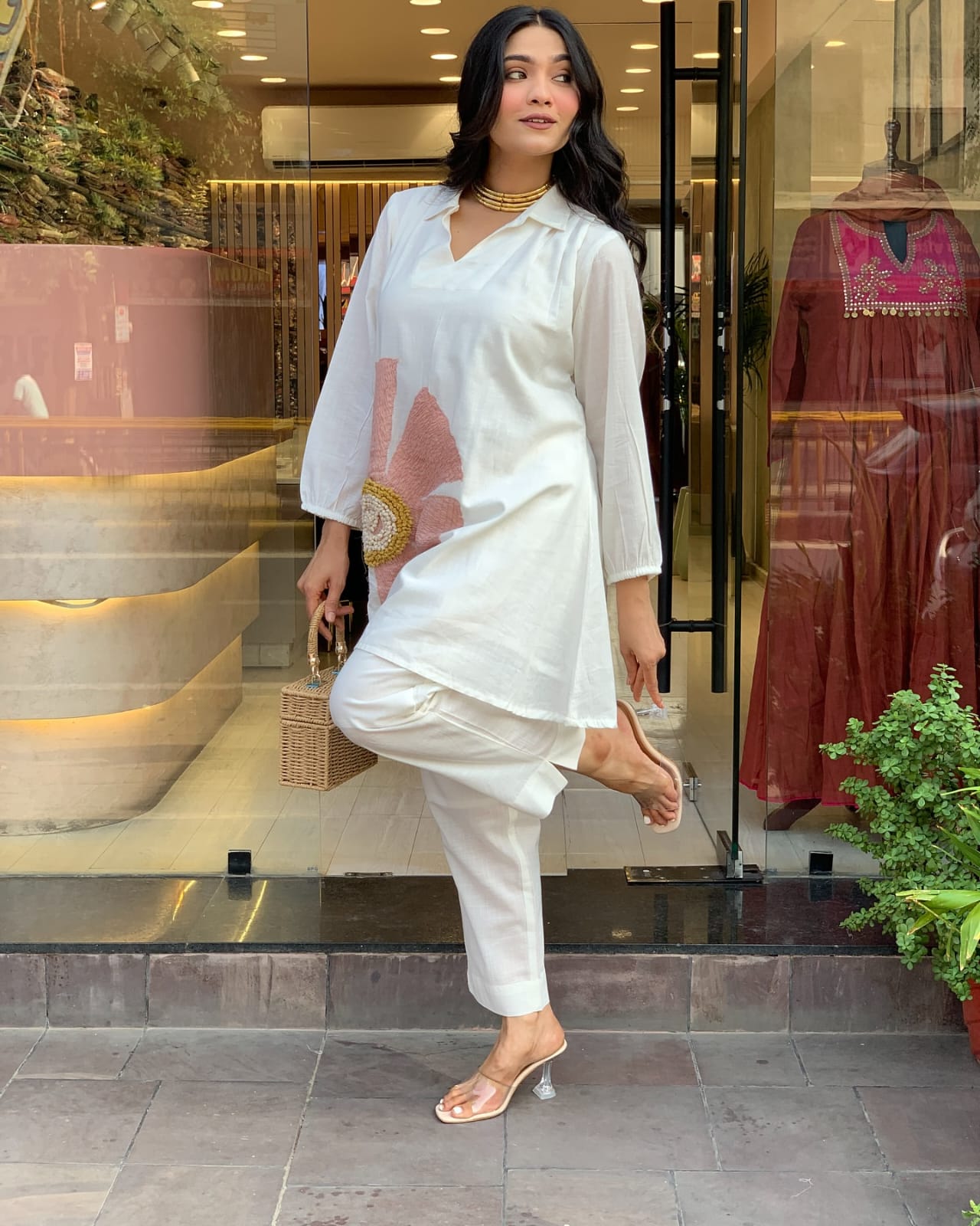 The 'Rosé' Minimalist Kurta Set