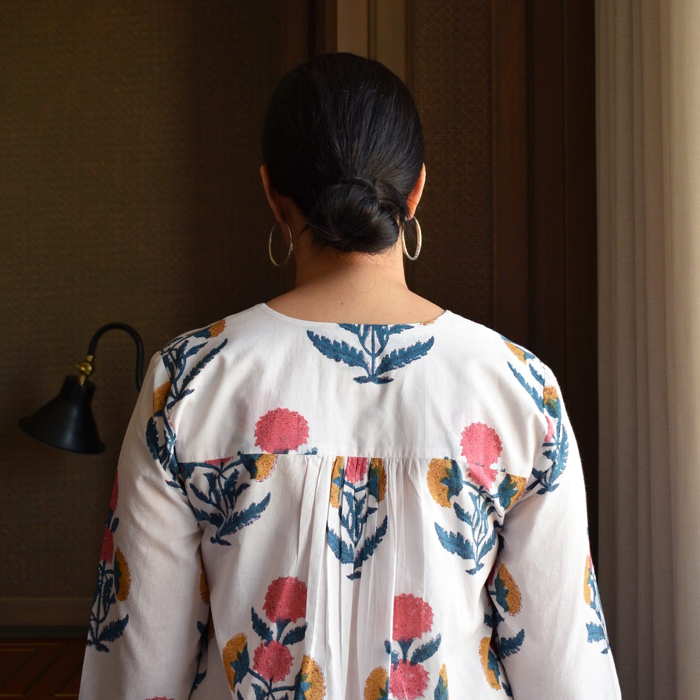 Hand-Block Printed Cotton Kurta Set